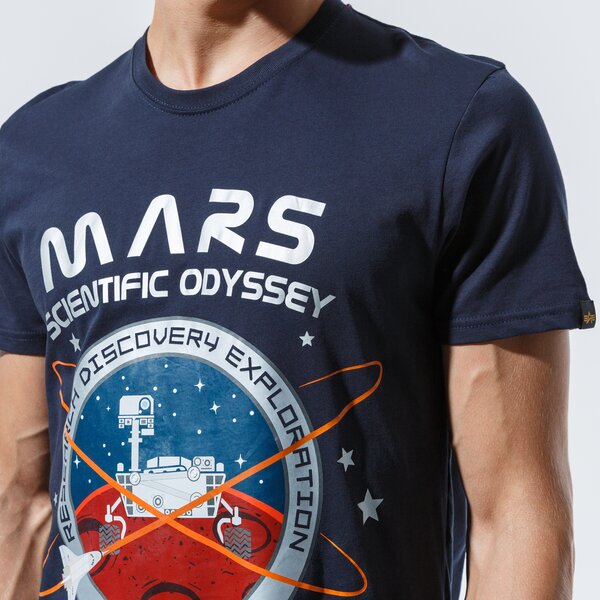 Мъжка тениска ALPHA INDUSTRIES ТЕНИСКА MISSION TO MARS T 12653107 цвят тъмносин