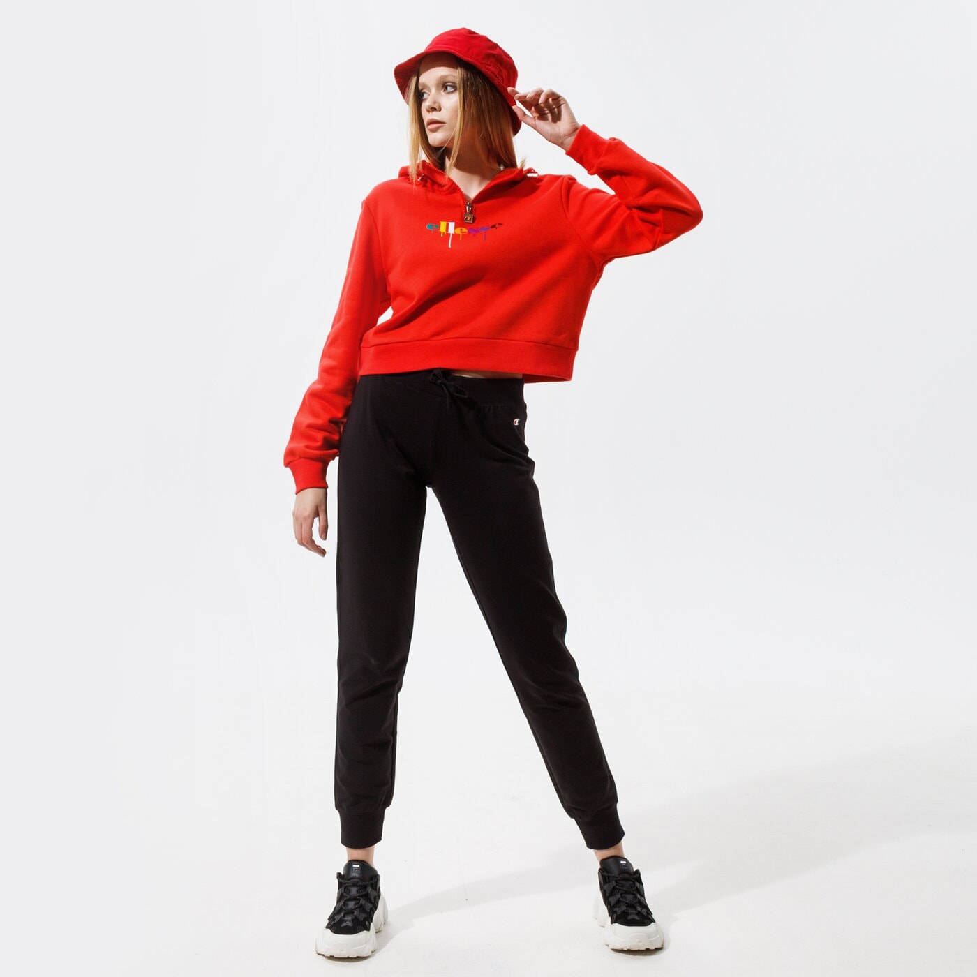 Дамски суичър ELLESSE СУИТЧЪР С КАЧУЛКА TOMA OH HOODY RED sgi11090823 цвят червен