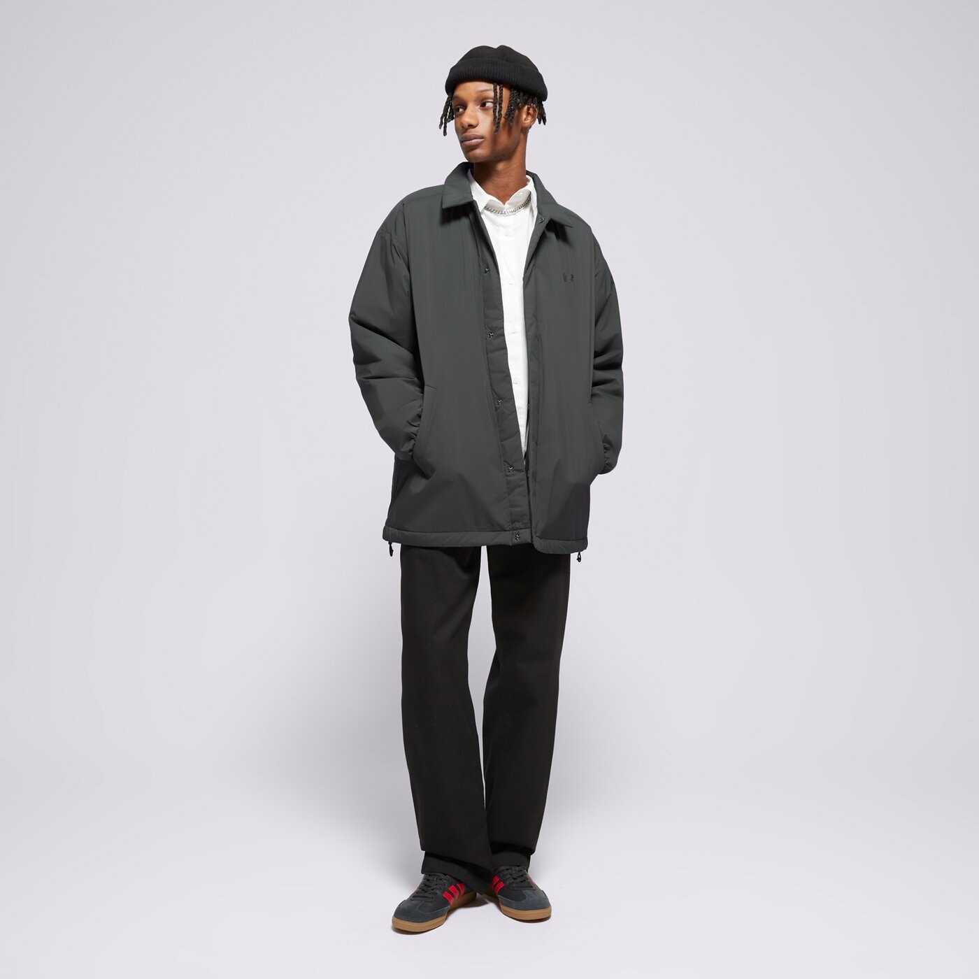 Мъжко зимно яке NEW BALANCE ЯКЕ COACHES JACKET mj43504ack цвят сив