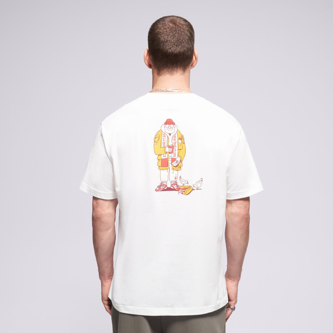 Мъжка тениска NEW BALANCE ТЕНИСКА SPECTATOR ТЕНИСКА mt53931wt цвят бял