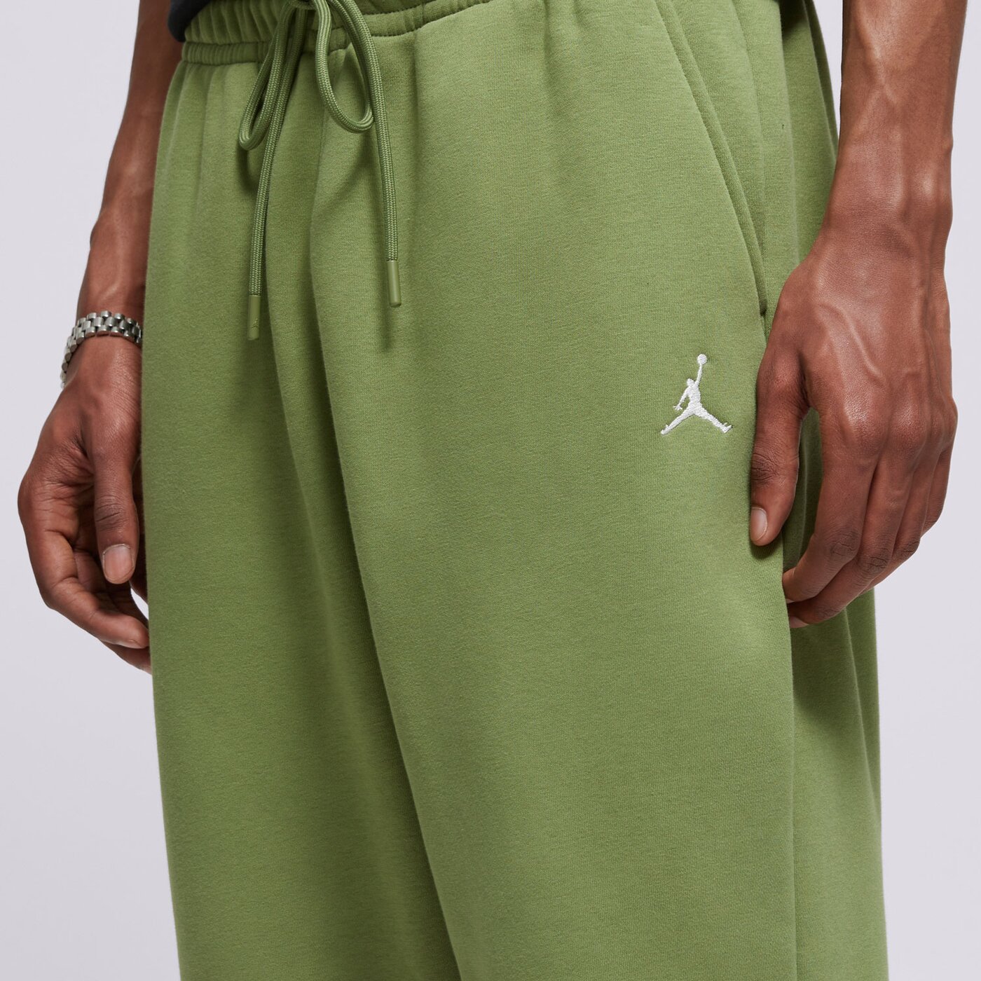 Мъжки панталони JORDAN ПАНТАЛОНИ M J ESS FLC fj7779-340 цвят каки