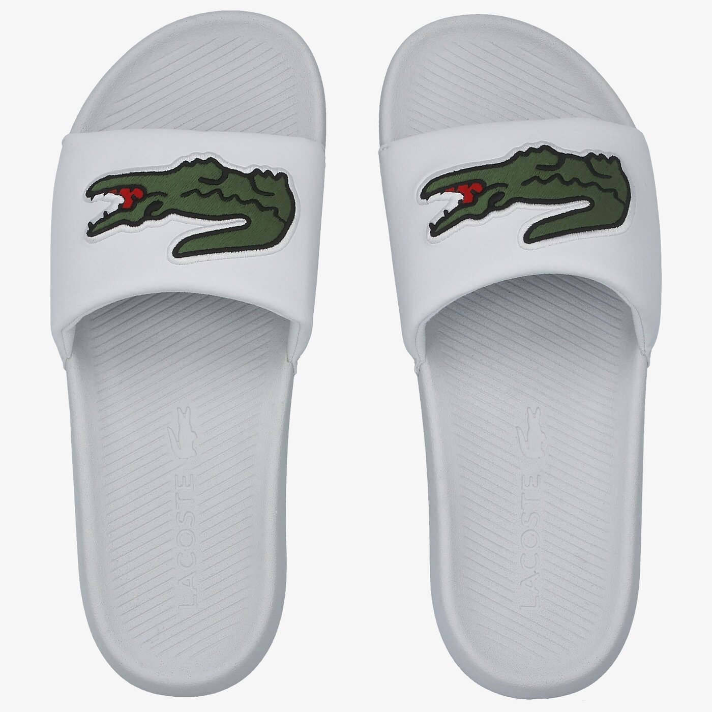 Мъжки чехли и сандали LACOSTE CROCO SLIDE 319 4 US 738cma0073082 цвят бял