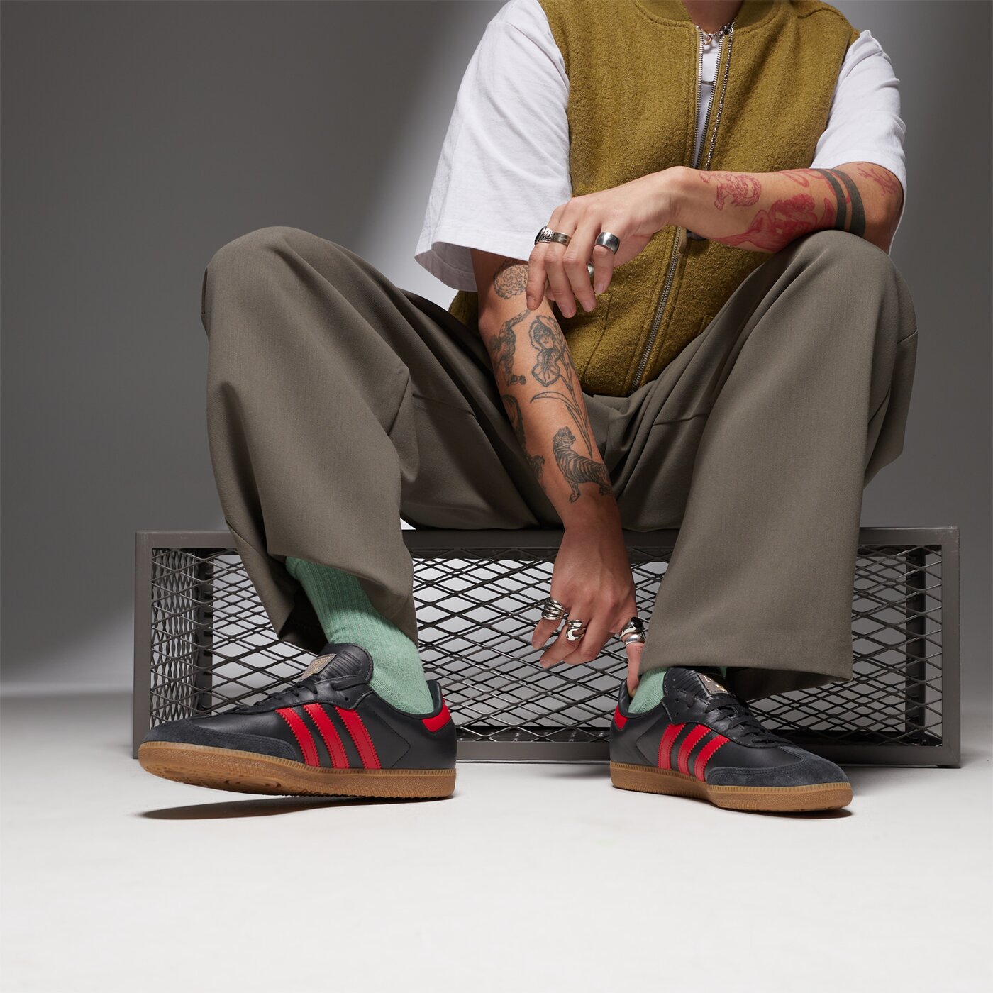 Мъжки маратонки ADIDAS SAMBA OG ig6173 цвят черен