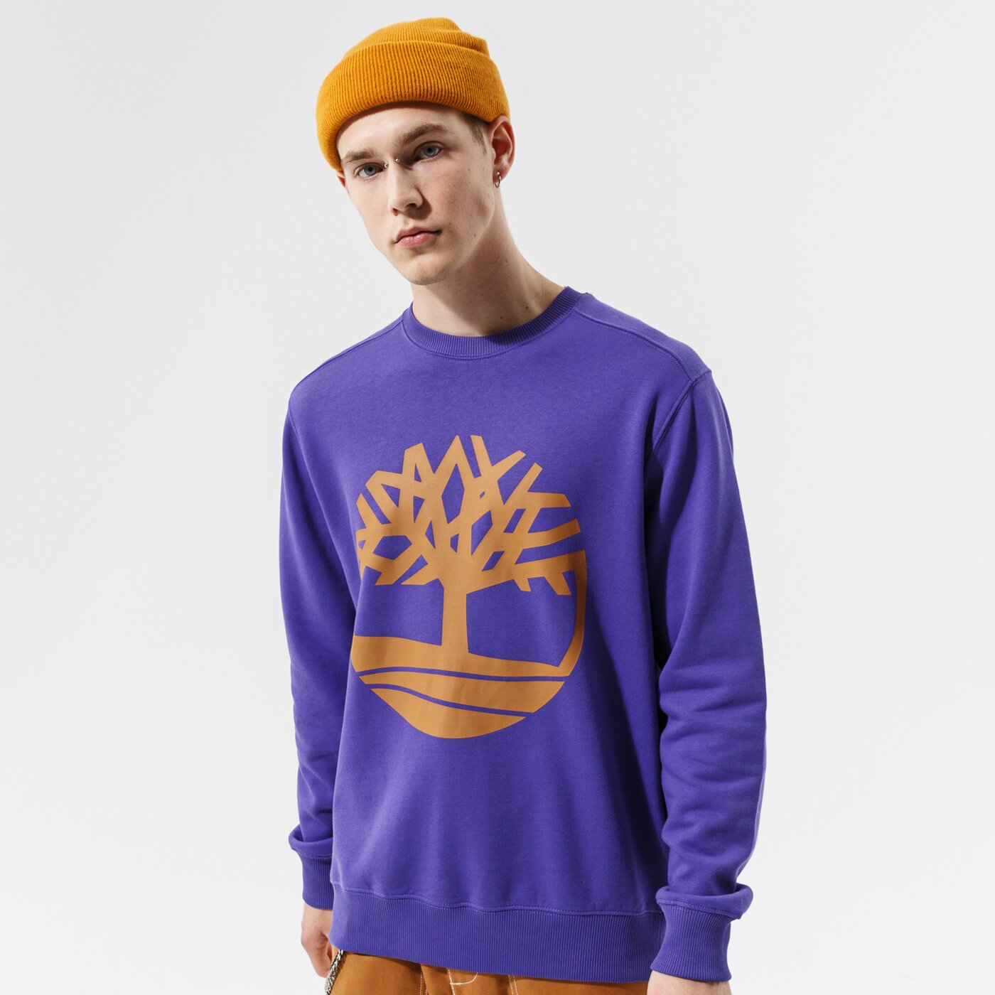 Мъжки суичър TIMBERLAND СУИТЧЪР YC CORE TREE LOGO CREW NECK SWEATSHIRT tb0a2bj8cc61 цвят виолетов