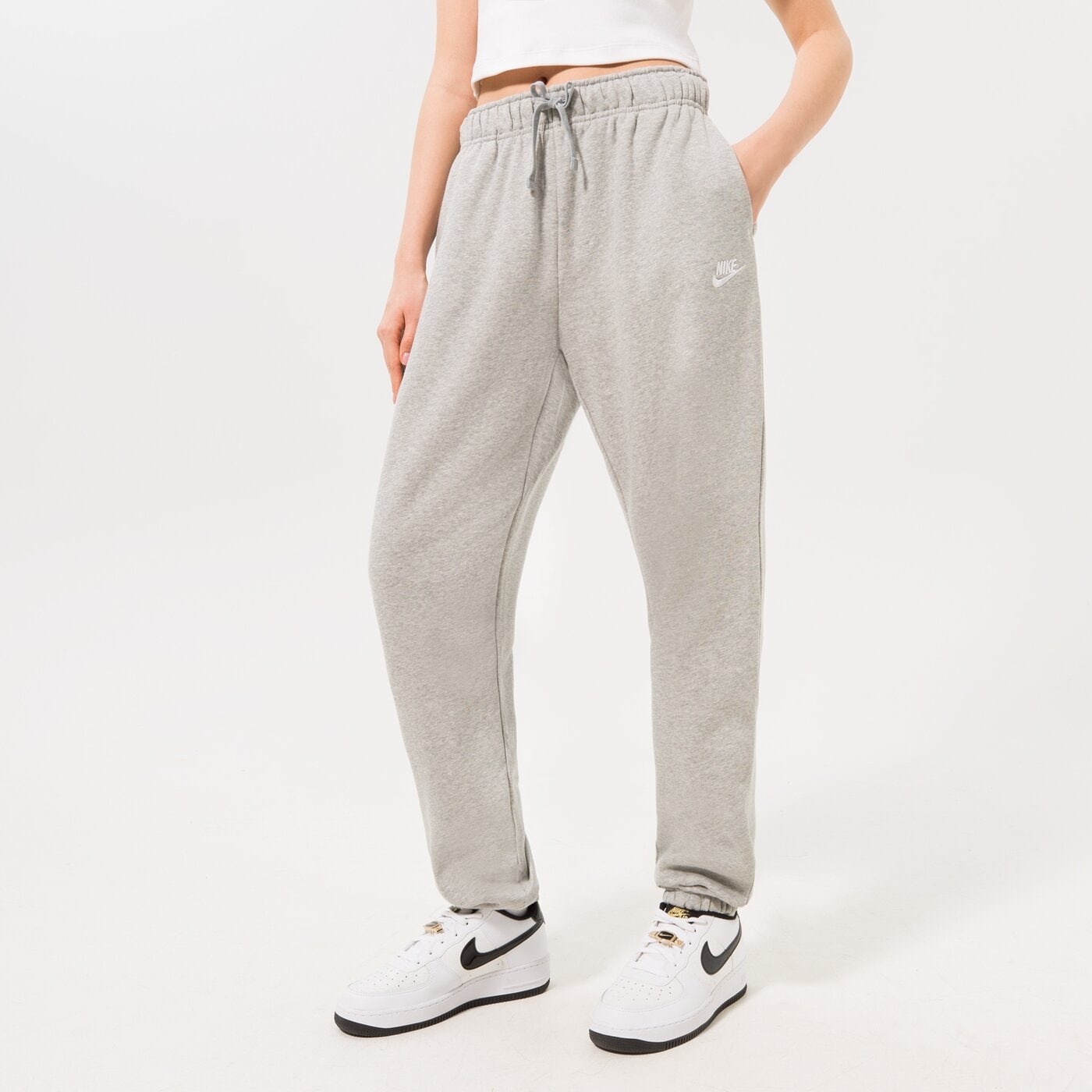 Дамски панталони NIKE ПАНТАЛОНИ NSW CLUB OS PANT DGH dq5800-063 цвят сив