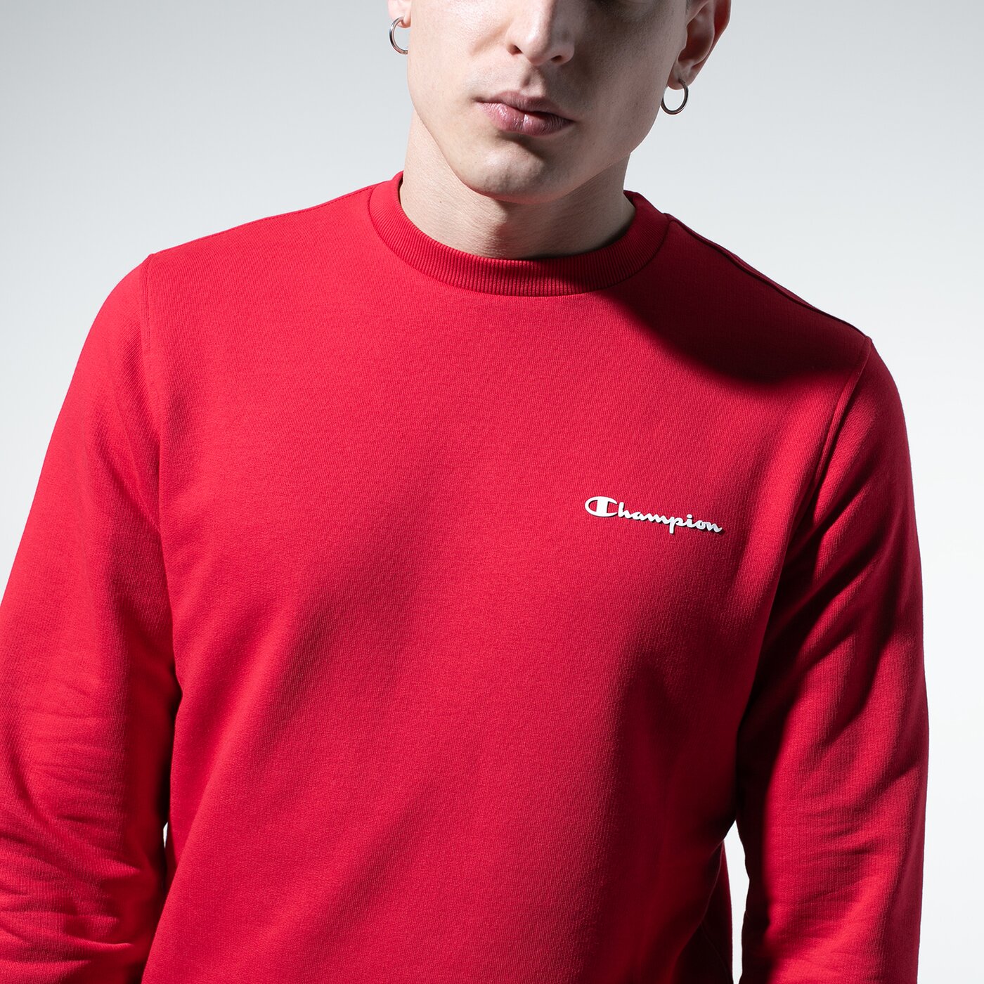 Мъжки суичър CHAMPION СУИТЧЪР BASIC CREWNECK 215493rs001 цвят червен