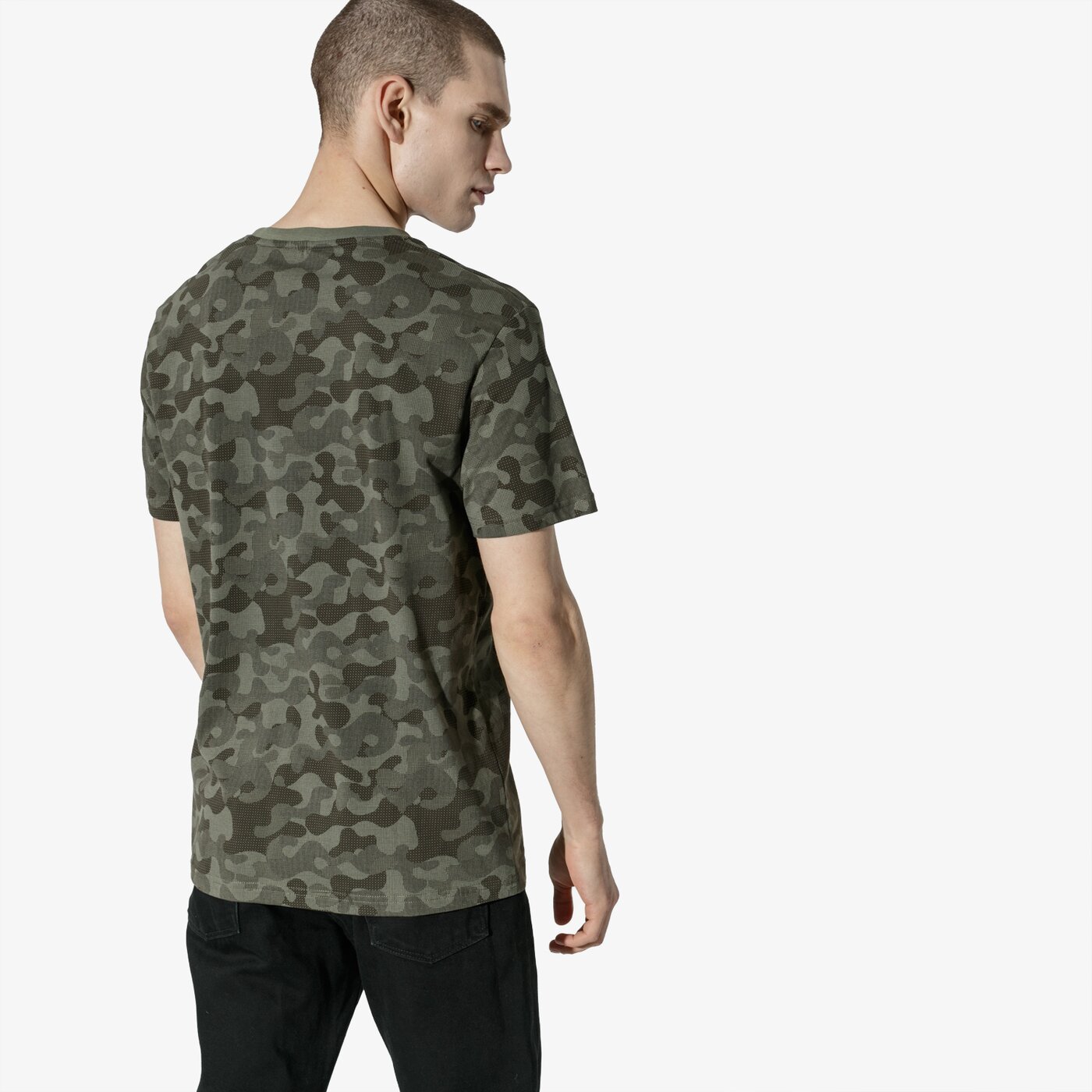 Мъжка тениска CHAMPION ТЕНИСКА SS PRINTED ТЕНИСКА chz191183-001 цвят зелен