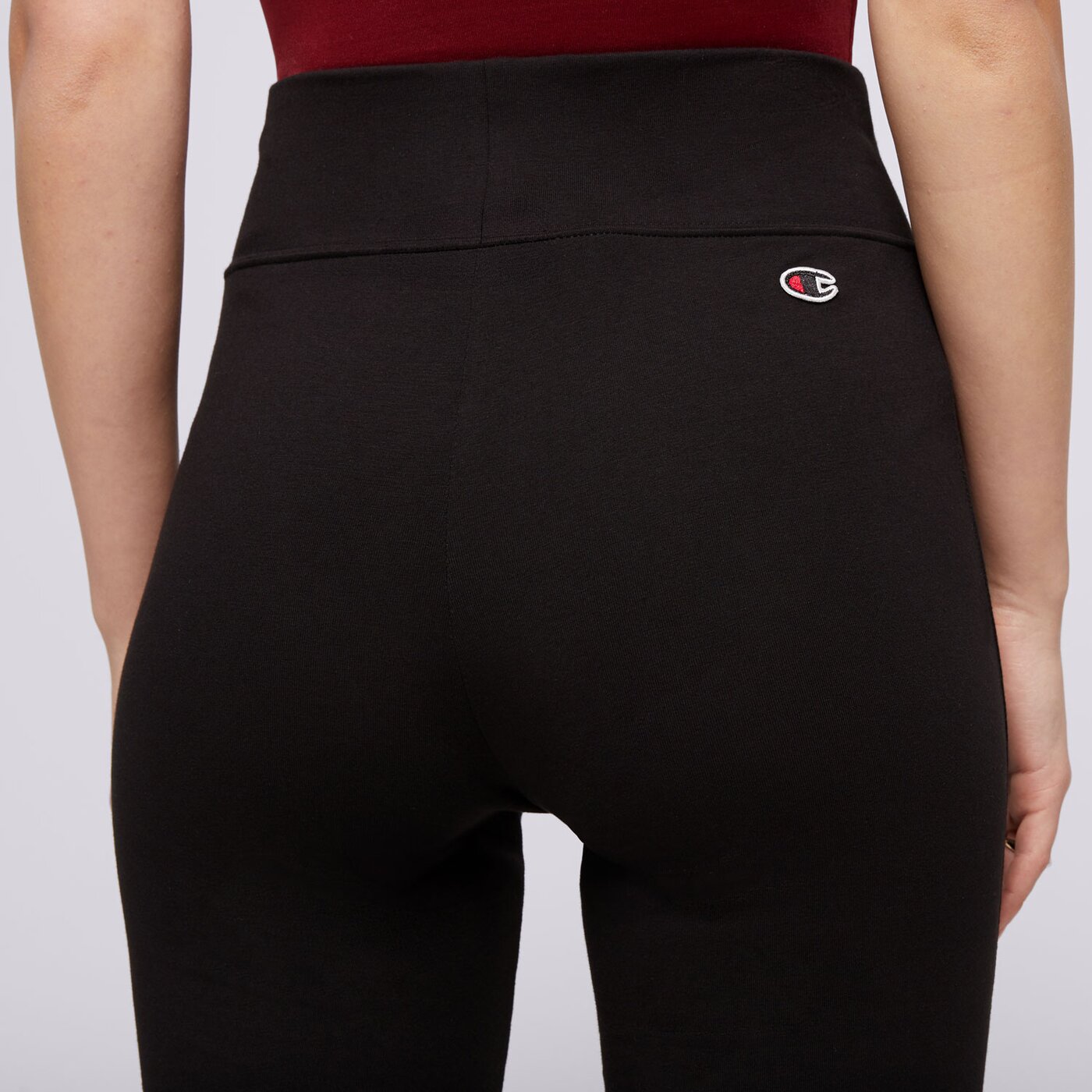 Дамски панталони CHAMPION ПАНТАЛОНИ HIGH WAIST FLARE LEGGINS 117559kk001 цвят черен