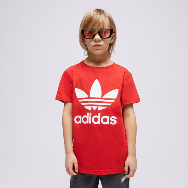 Детска тениска ADIDAS ТЕНИСКА TREFOIL TEE BOY ib9929 цвят сив