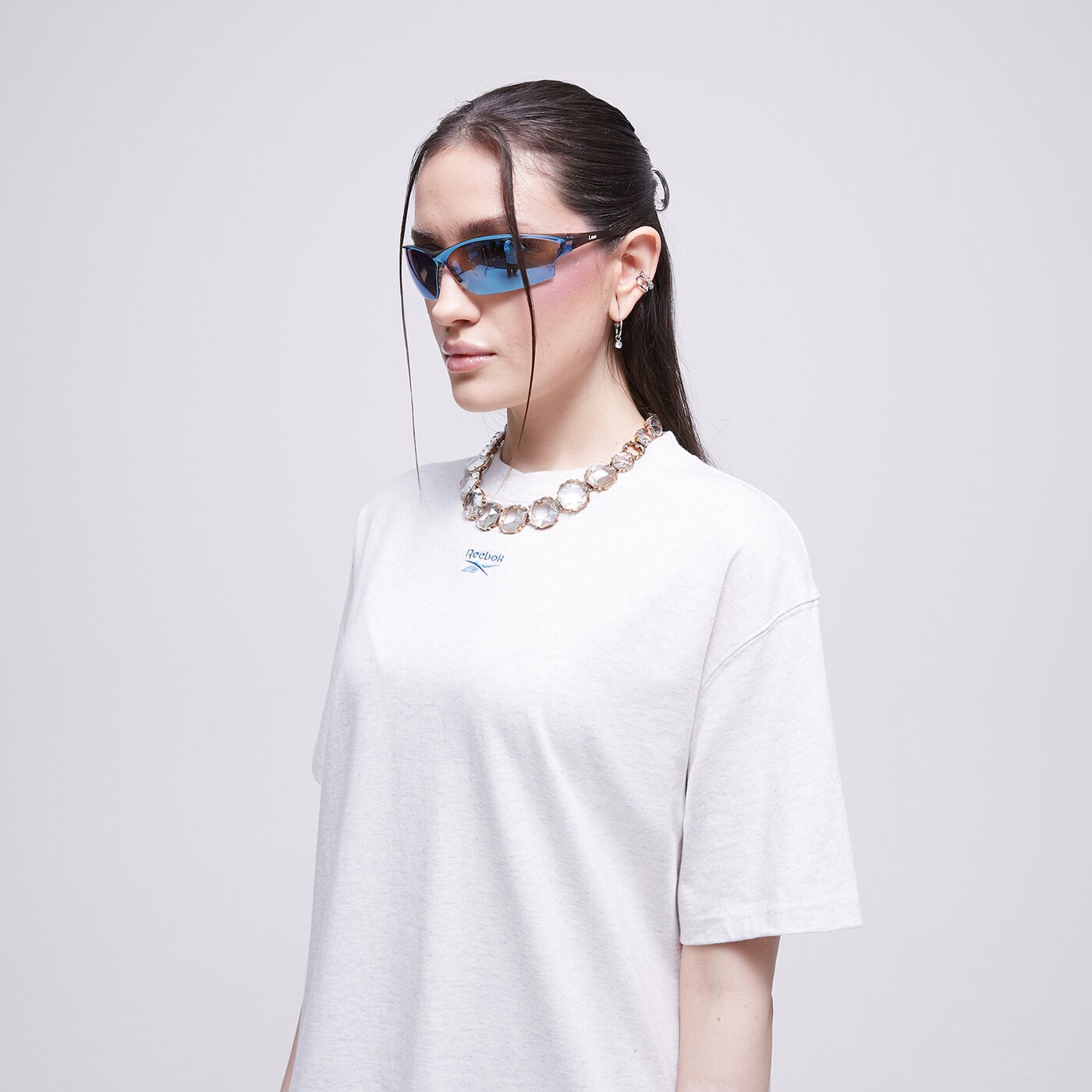 Дамска тениска REEBOK ТЕНИСКА CL AE RELAXED FIT TEE ic8092 цвят бял