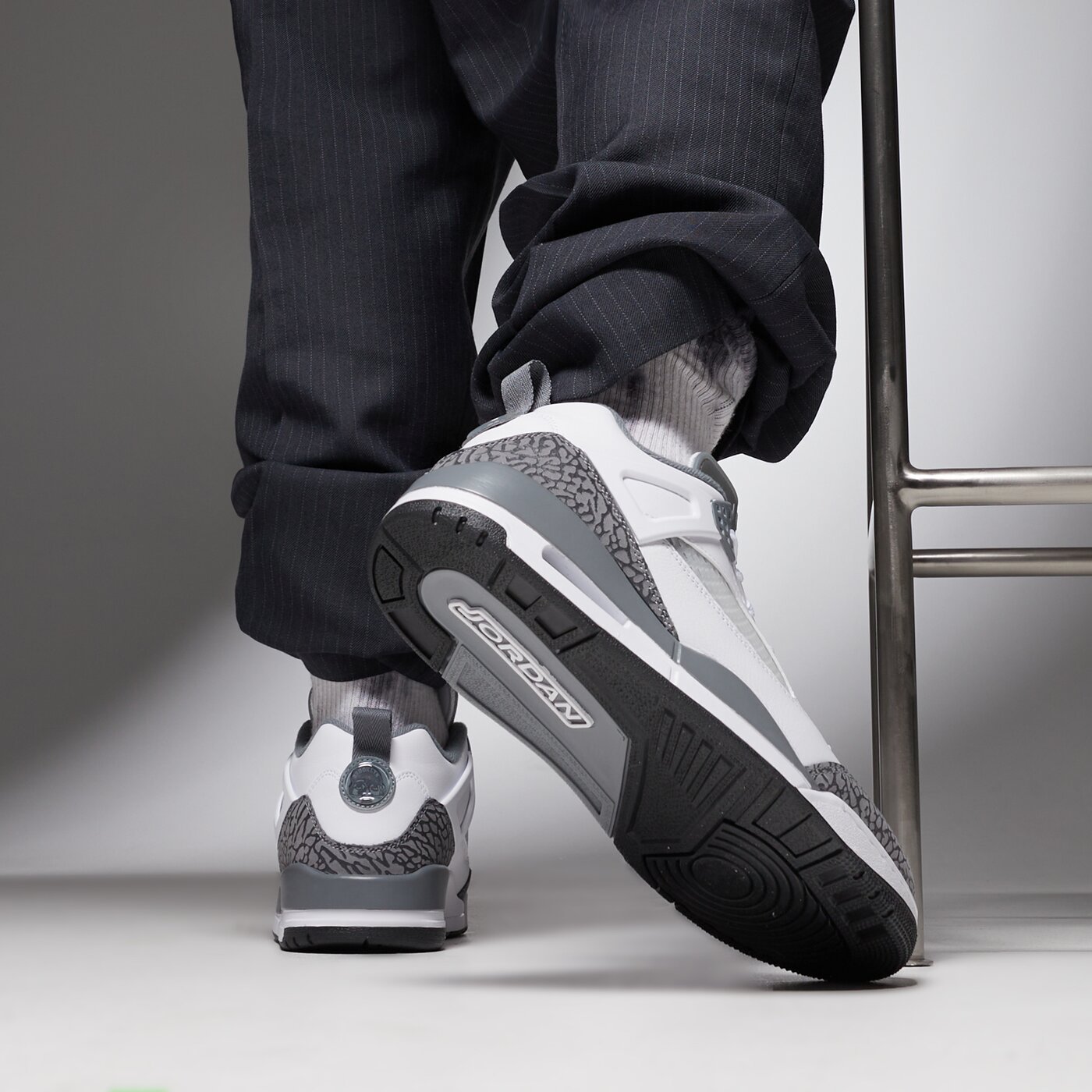 Мъжки маратонки JORDAN SPIZIKE LOW fq1759-102 цвят бял