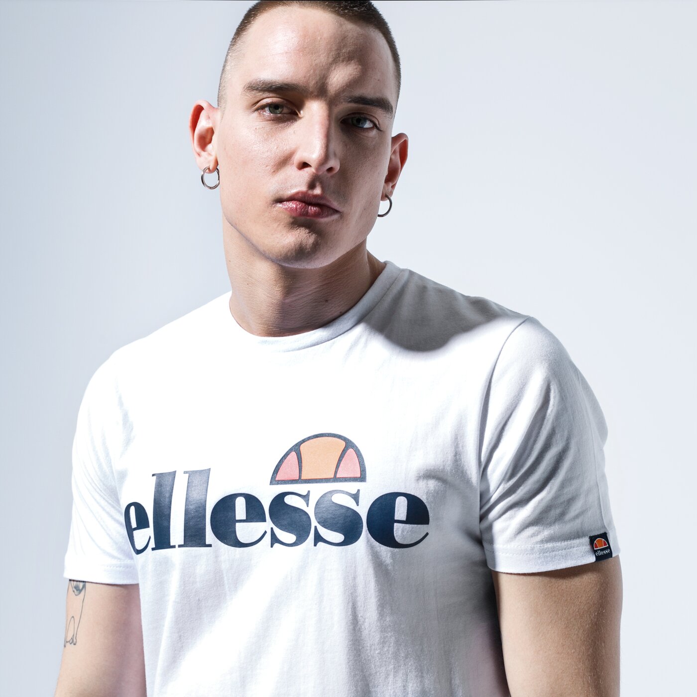 Мъжка тениска ELLESSE ТЕНИСКА SL PRADO WHT shc07405908 цвят бял