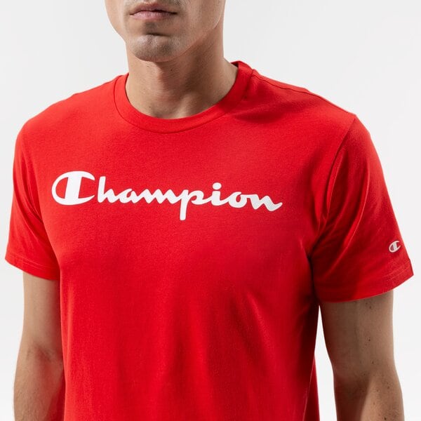 Мъжка тениска CHAMPION ТЕНИСКА CREWNECK ТЕНИСКА 216957rs046 цвят червен
