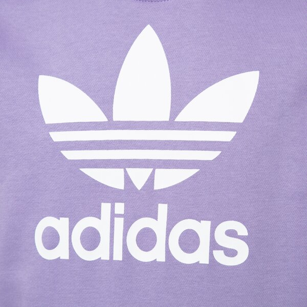 Детски суичър ADIDAS СУИТЧЪР С КАЧУЛКА TREFOIL HOODIE GIRL ib9983 цвят виолетов