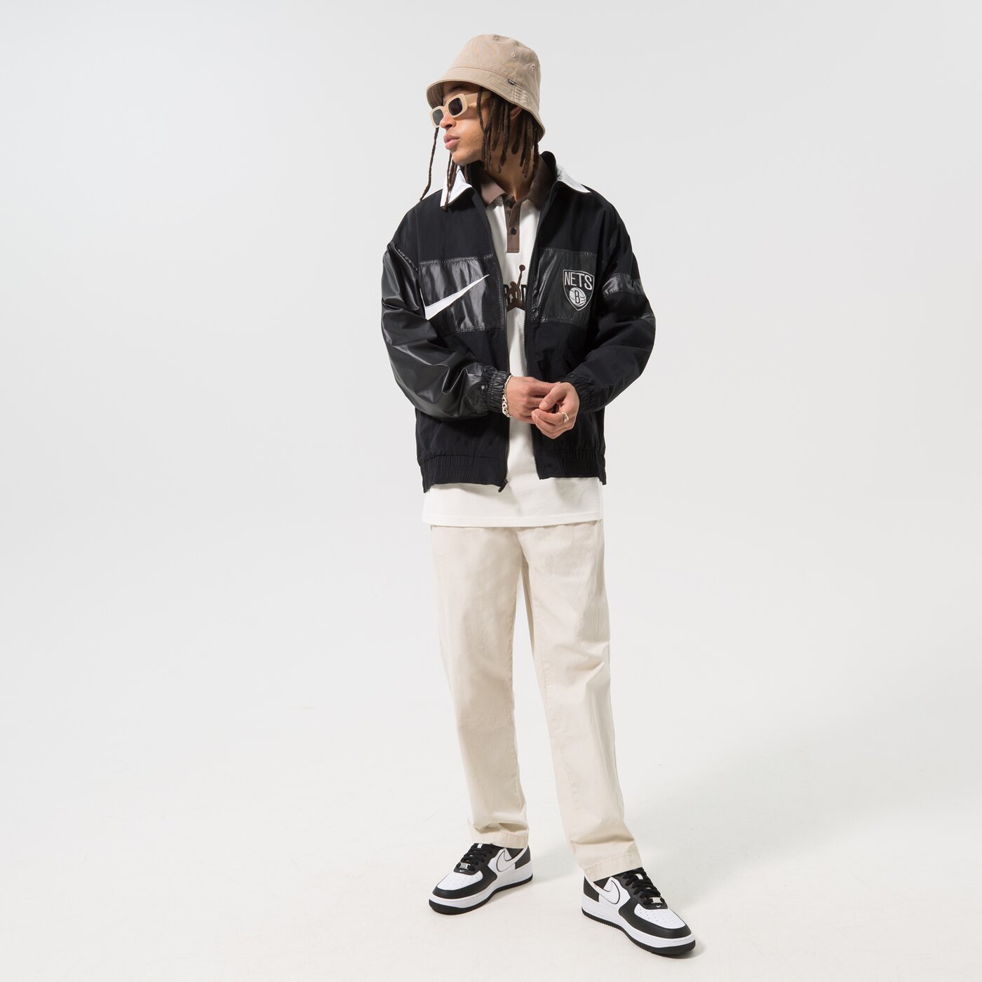 Мъжко преходно яке NIKE ЯКЕ BKN M NK LTWT JKT CTS GX NBA dr9197-010 цвят черен