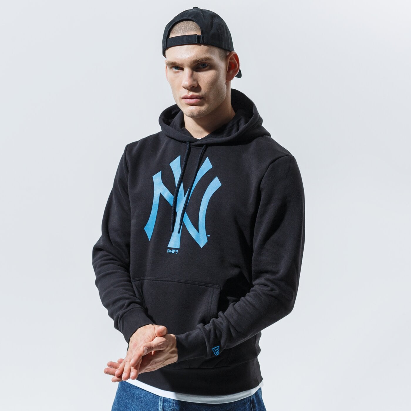 Мъжки суичър NEW ERA СУИТЧЪР С КАЧУЛКА MLB SEASONAL TEAM LOGO HDY NEYYAN  12485715 цвят черен