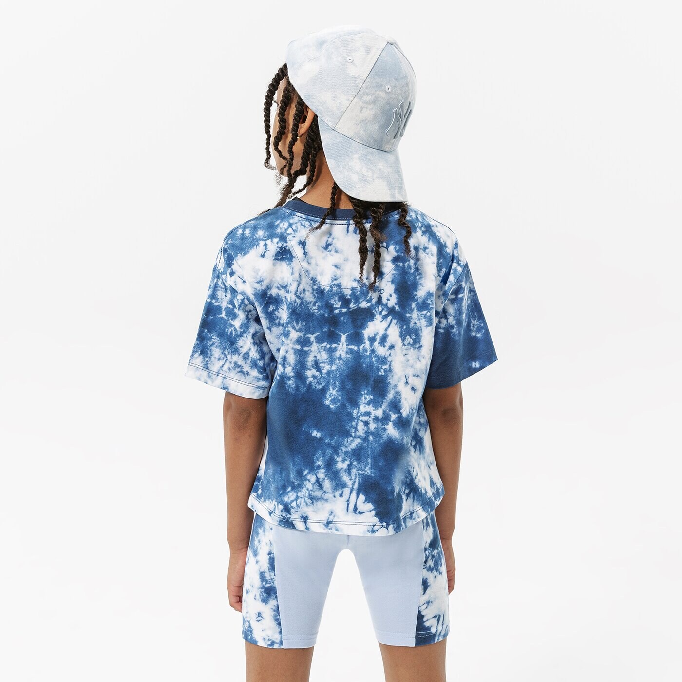 Детска тениска JORDAN ТЕНИСКА SKY DYE JUMPMAN TEE GIRL 45b550-baj цвят син