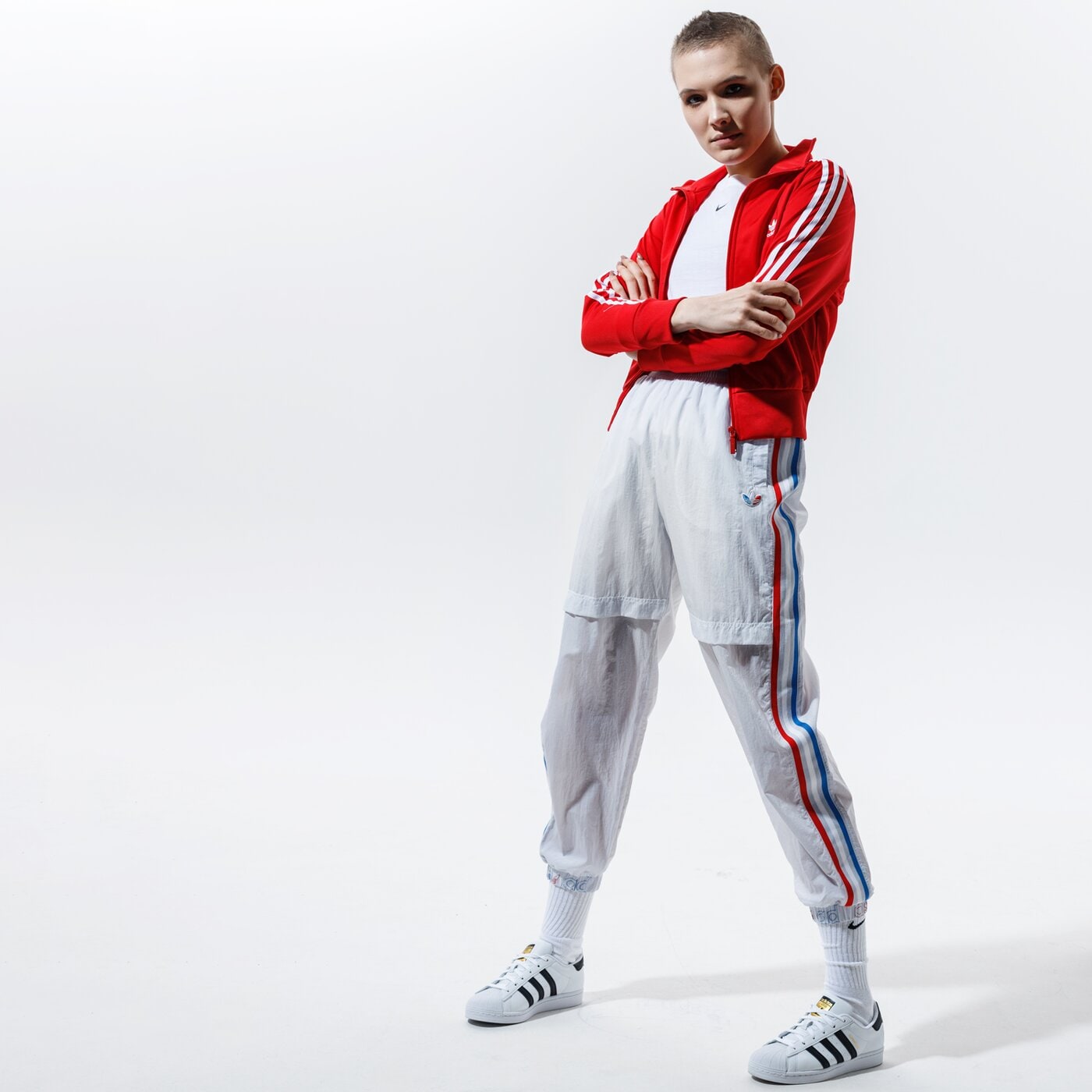 Дамски панталони ADIDAS ПАНТАЛОНИ JAPONA TP gt8467 цвят бял