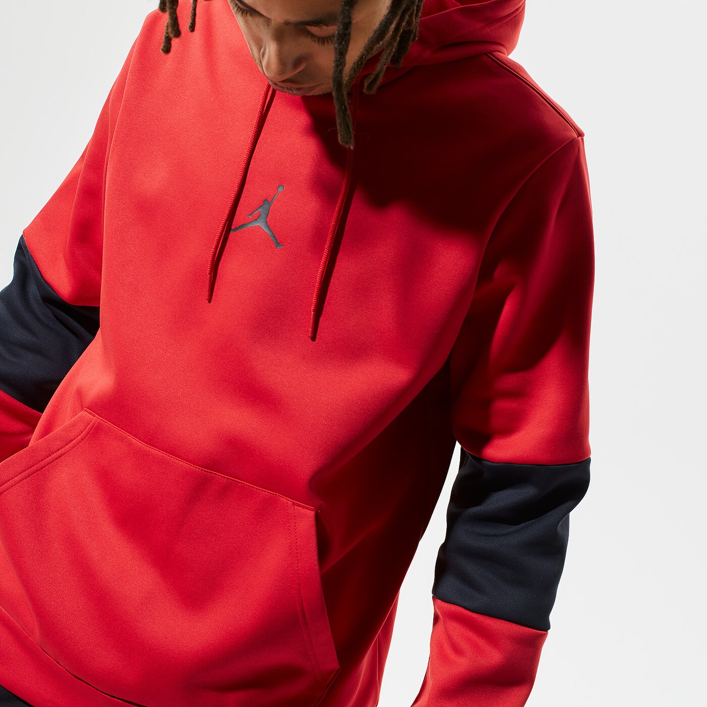 Мъжки суичър JORDAN СУИТЧЪР С КАЧУЛКА AIR THERMA ck6789-687 цвят червен