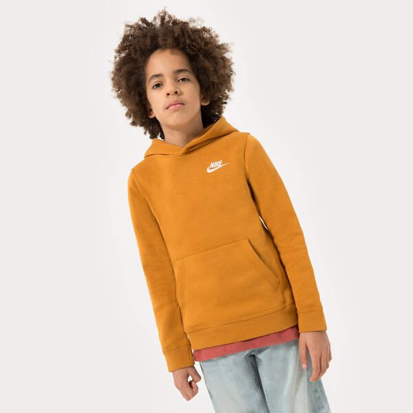 Детски суичър NIKE СУИТЧЪР SPORTSWEAR CLUB B BOY bv3757-754 цвят горчица