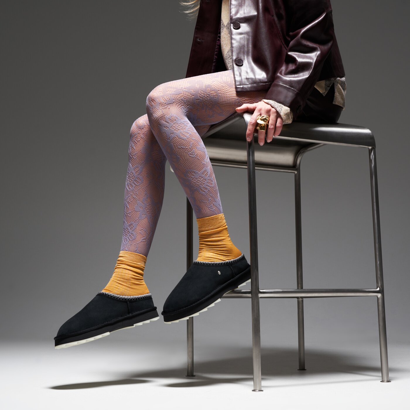 Дамски кежуал EMU AUSTRALIA SHARKY SCUFF w13179black цвят черен