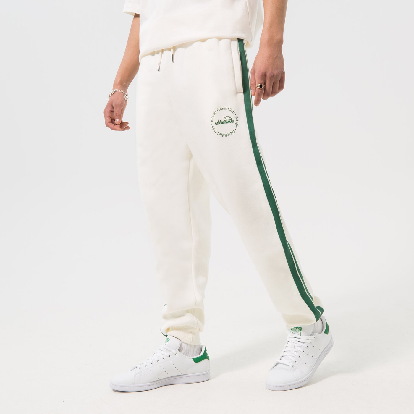 Дамски панталони ELLESSE ПАНТАЛОНИ AIRLA JOG PANT OFF WHT sgr17622904 цвят бял