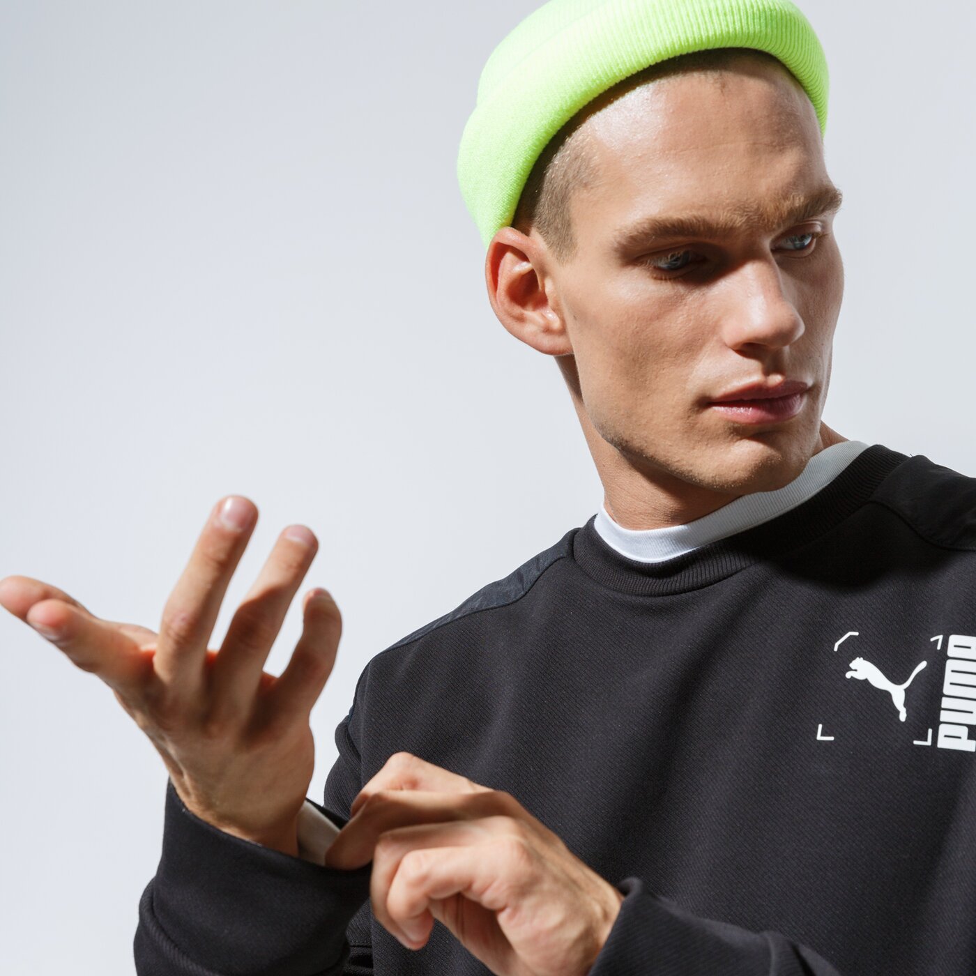 Мъжки суичър PUMA СУИТЧЪР NU-TILITY CREW 58344001 цвят черен