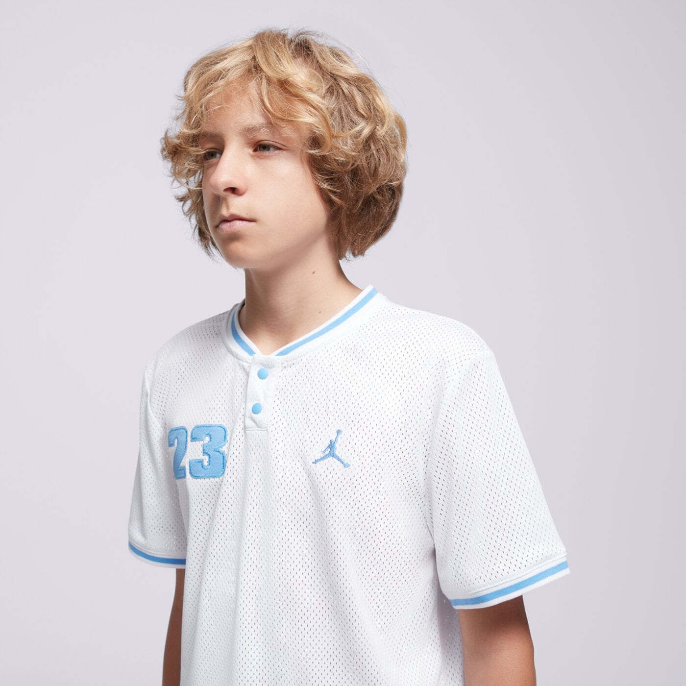 Детска тениска JORDAN ТЕНИСКА JDB JORDAN 23 ELEVATED JERSEY BOY 95d680-001 цвят бял