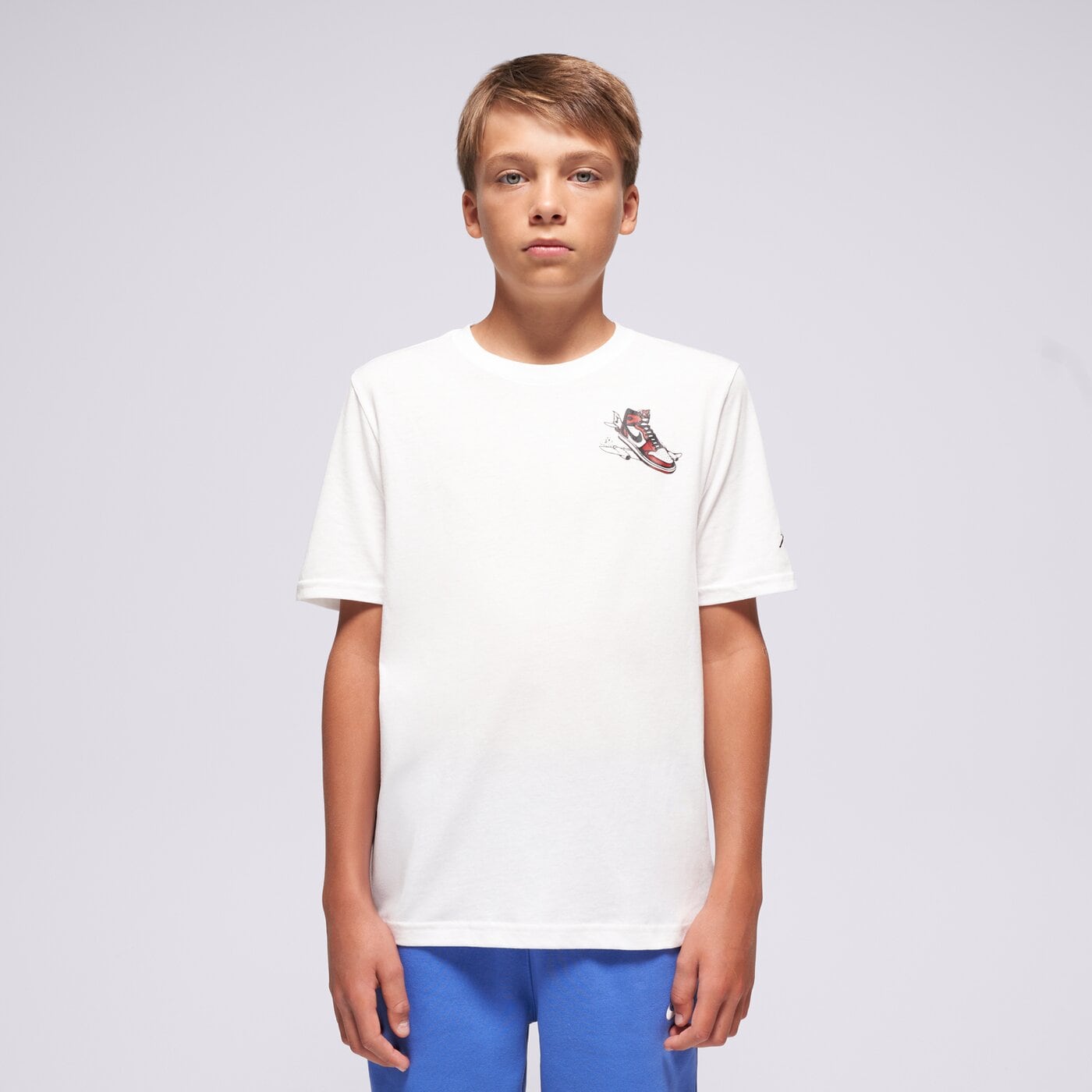 Детска тениска JORDAN ТЕНИСКА JDB AIR JORDAN HAS LANDED SS T BOY 95f279-001 цвят бял