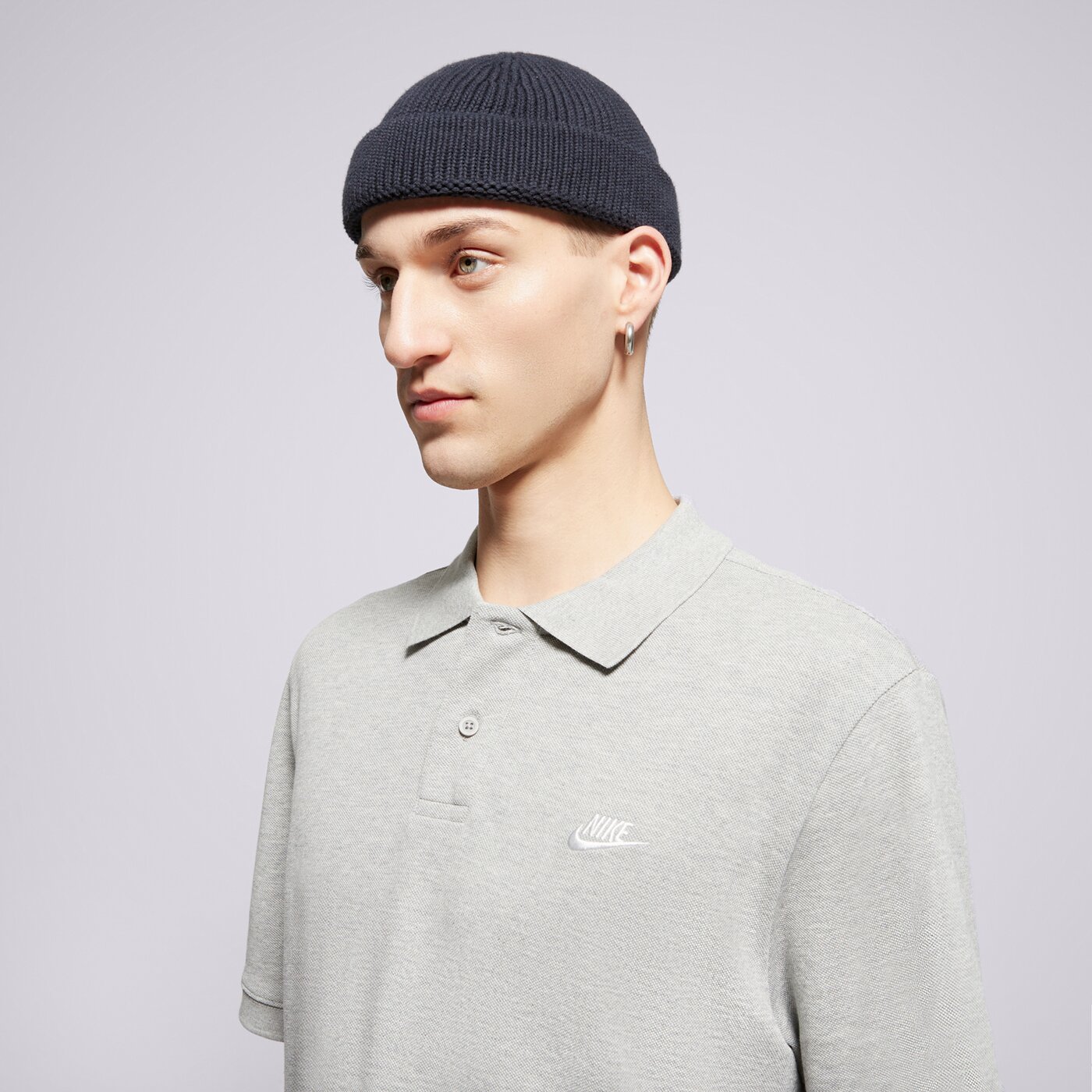 Мъжка тениска NIKE ТЕНИСКА ТИП ПОЛО M NK CLUB SS ТЕНИСКА ТИП ПОЛ fn3894-063 цвят сив