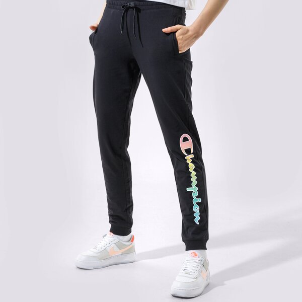 Дамски панталони CHAMPION ПАНТАЛОНИ RIB CUFF PANTS 114081kk001 цвят черен