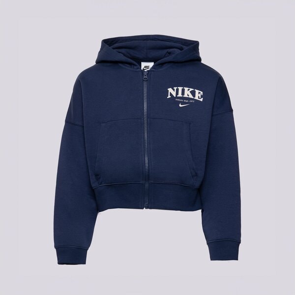 Детски суичър NIKE СУИТЧЪР СЪС ЗАКОПЧАВАНЕ G NSW FLC FZ HOODIE GIRL fd0887-410 цвят тъмносин