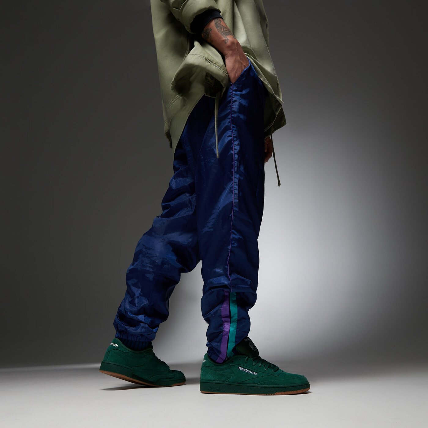 Мъжки маратонки REEBOK CLUB C 85 100074451 цвят зелен