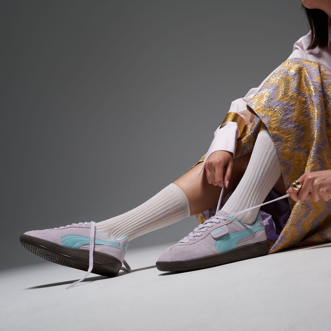 Дамски маратонки PUMA PALERMO 39646353 цвят виолетов