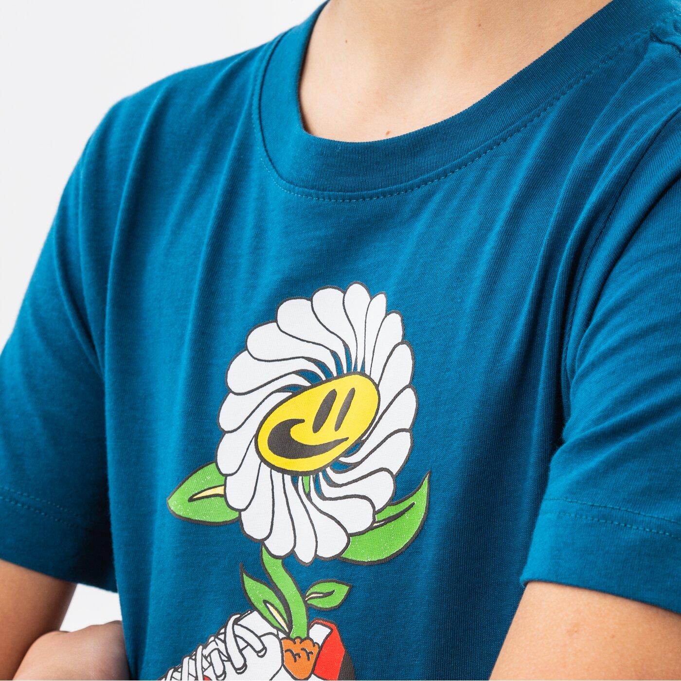 Детска тениска NIKE ТЕНИСКА U NSW TEE NIKE AIR FLOWER BOY do1821-404 цвят син