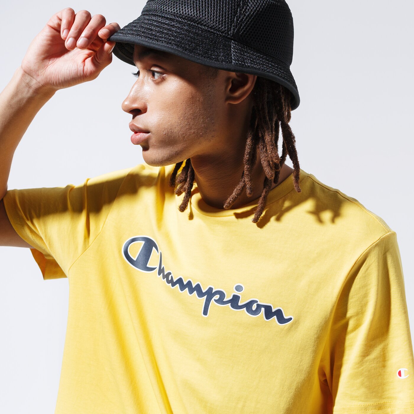 Мъжка тениска CHAMPION ТЕНИСКА LOGO TEE 215280ys001 цвят жълт