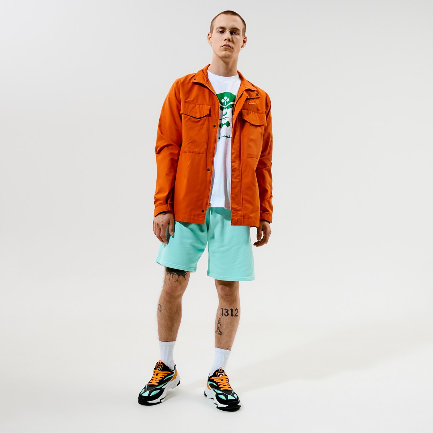 Мъжка тениска CHAMPION ТЕНИСКА CREWNECK ТЕНИСКА 215003ww001 цвят бял