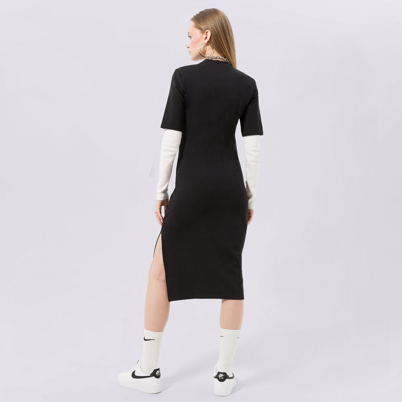 Дамски NIKE РОКЛЯ W NSW ESSNTL MIDI  dv7878-010 цвят черен