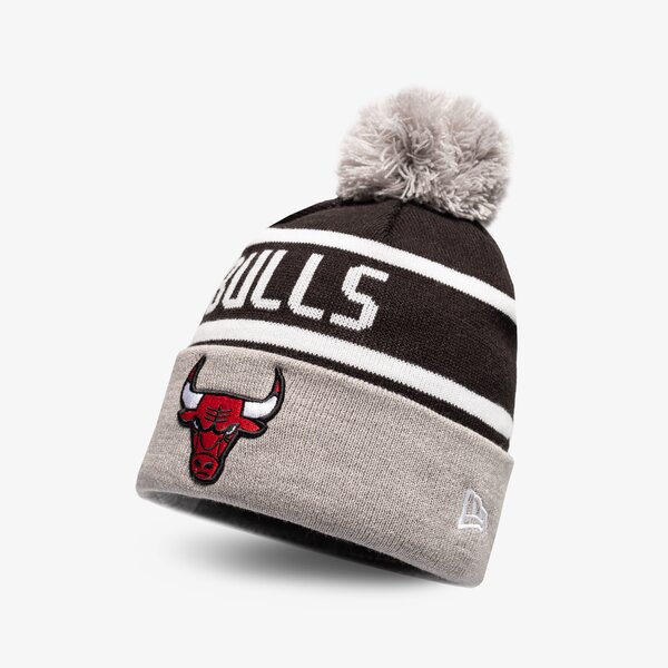 Мъжка зимна шапка NEW ERA ШАПКА JAKE BEANIE BULLS CHICAGO BULLS BLKOTC 60284991 цвят черен