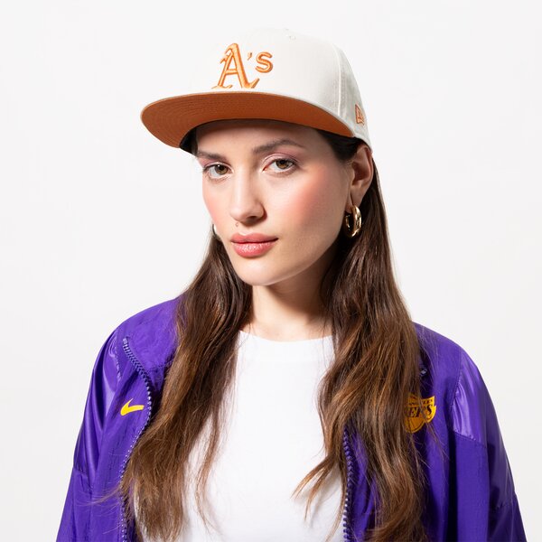 Мъжка шапка с козирка NEW ERA ШАПКА LE 5950 ATHLETICS OAKLAND ATHLETICS 60358160 цвят бежов