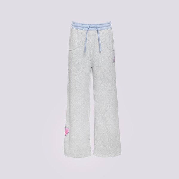 Детски панталони JORDAN ПАНТАЛОНИ JDG BLUE JEANS & BLING FLC PAN GIRL 45f194-g2h цвят сив