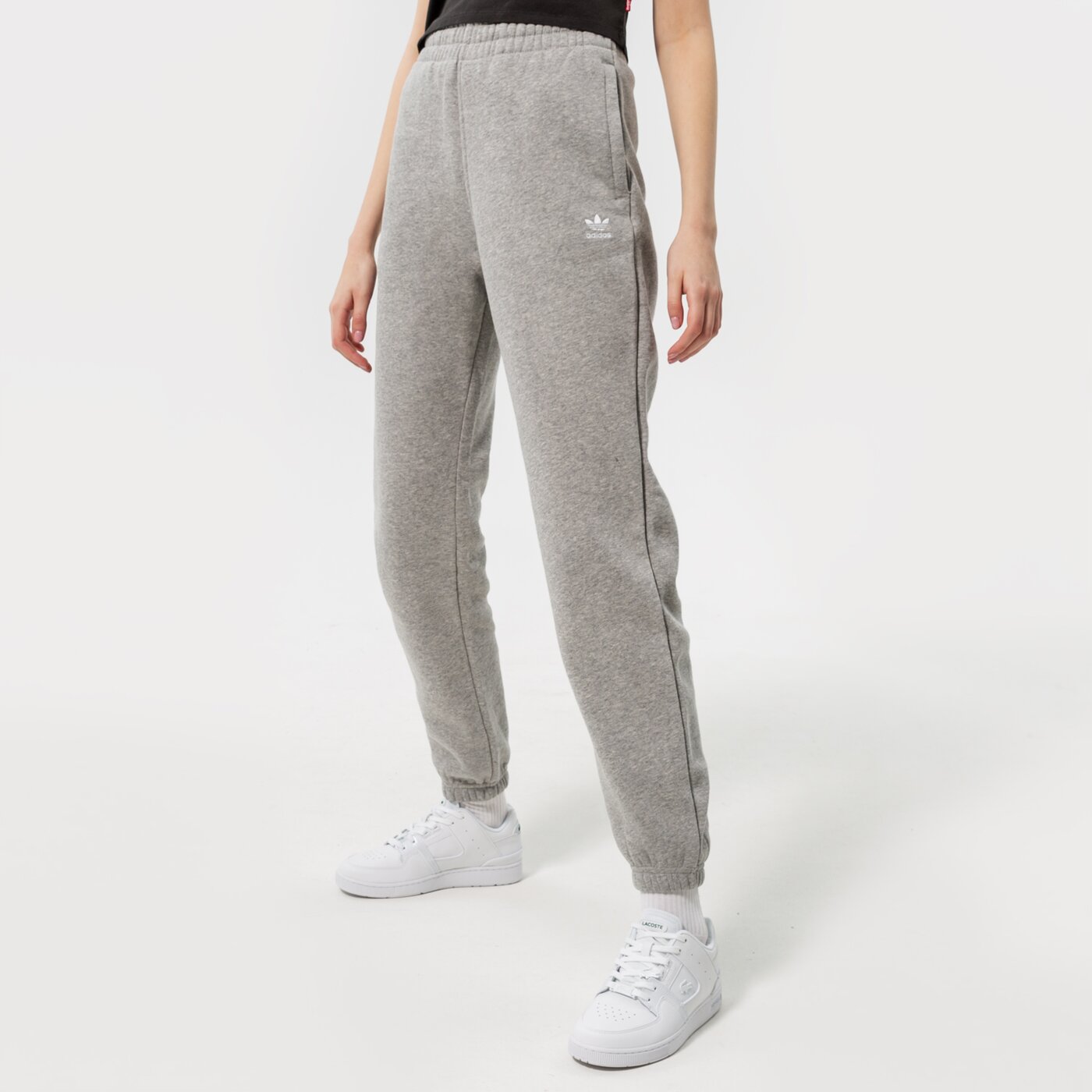 Дамски панталони ADIDAS ПАНТАЛОНИ PANTS hf7473 цвят сив