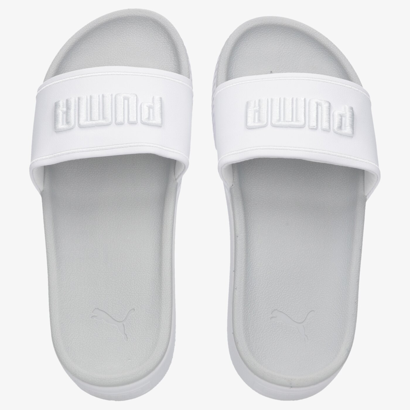 Дамски чехли и сандали PUMA PLATFORM SLIDE 38420102 цвят бял