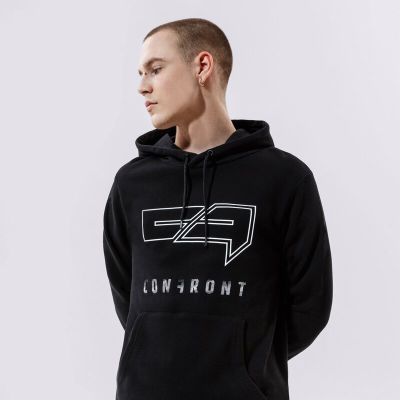 CONFRONT СУИТЧЪР С КАЧУЛКА LOGO HOODY BLACK 
