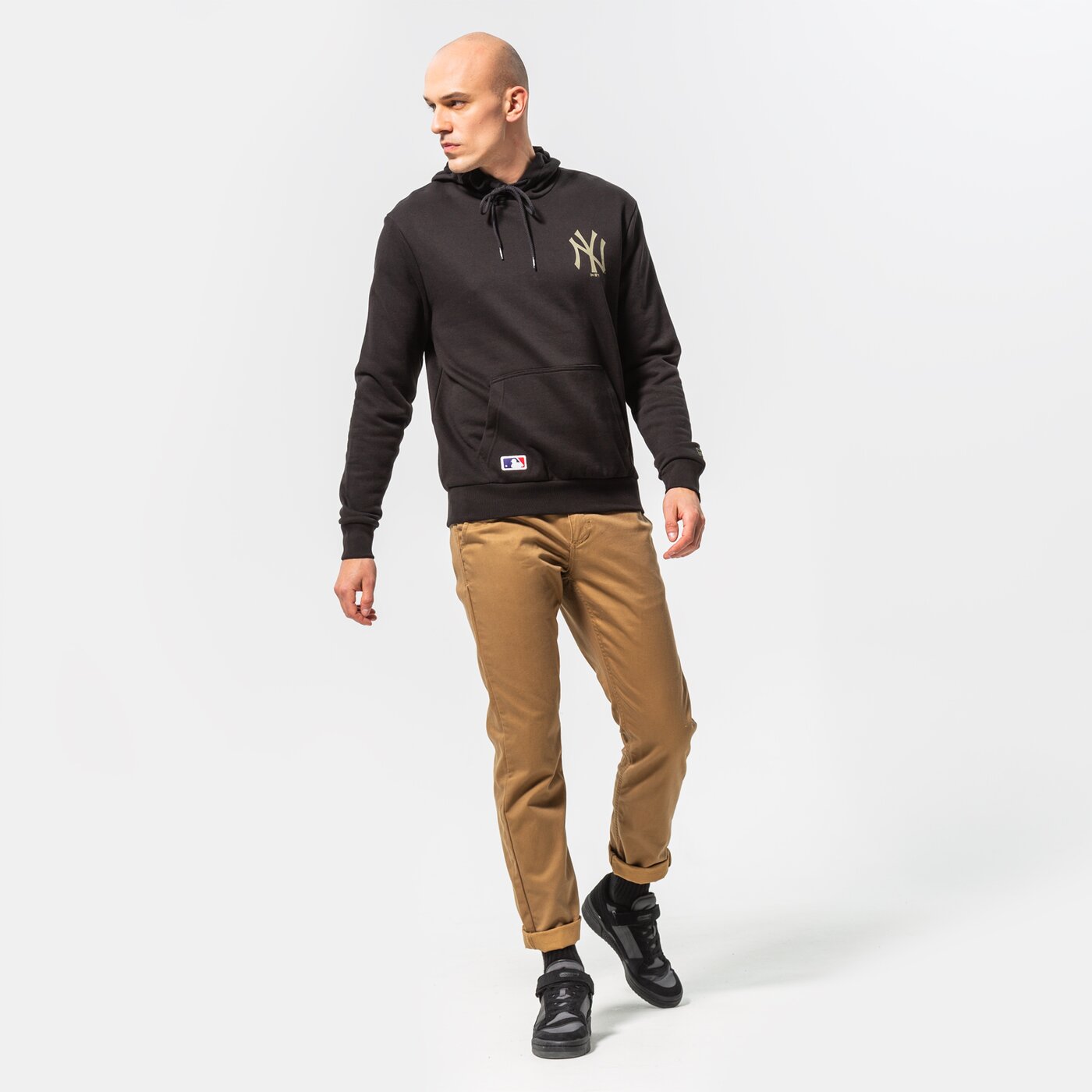 Мъжки суичър NEW ERA СУИТЧЪР С КАЧУЛКА MLB LC TEAM LOGO NYY BLK NEW YORK  12893144 цвят черен