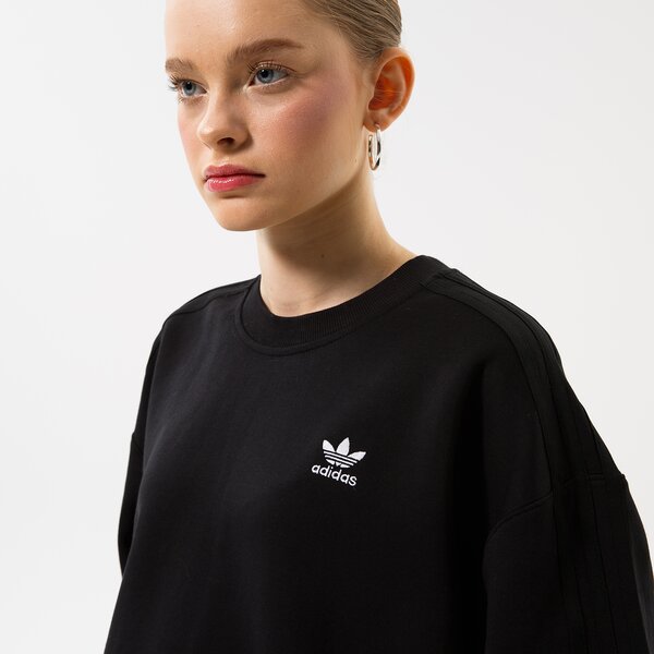 Дамски суичър ADIDAS СУИТЧЪР LACED CREW hk5055 цвят черен