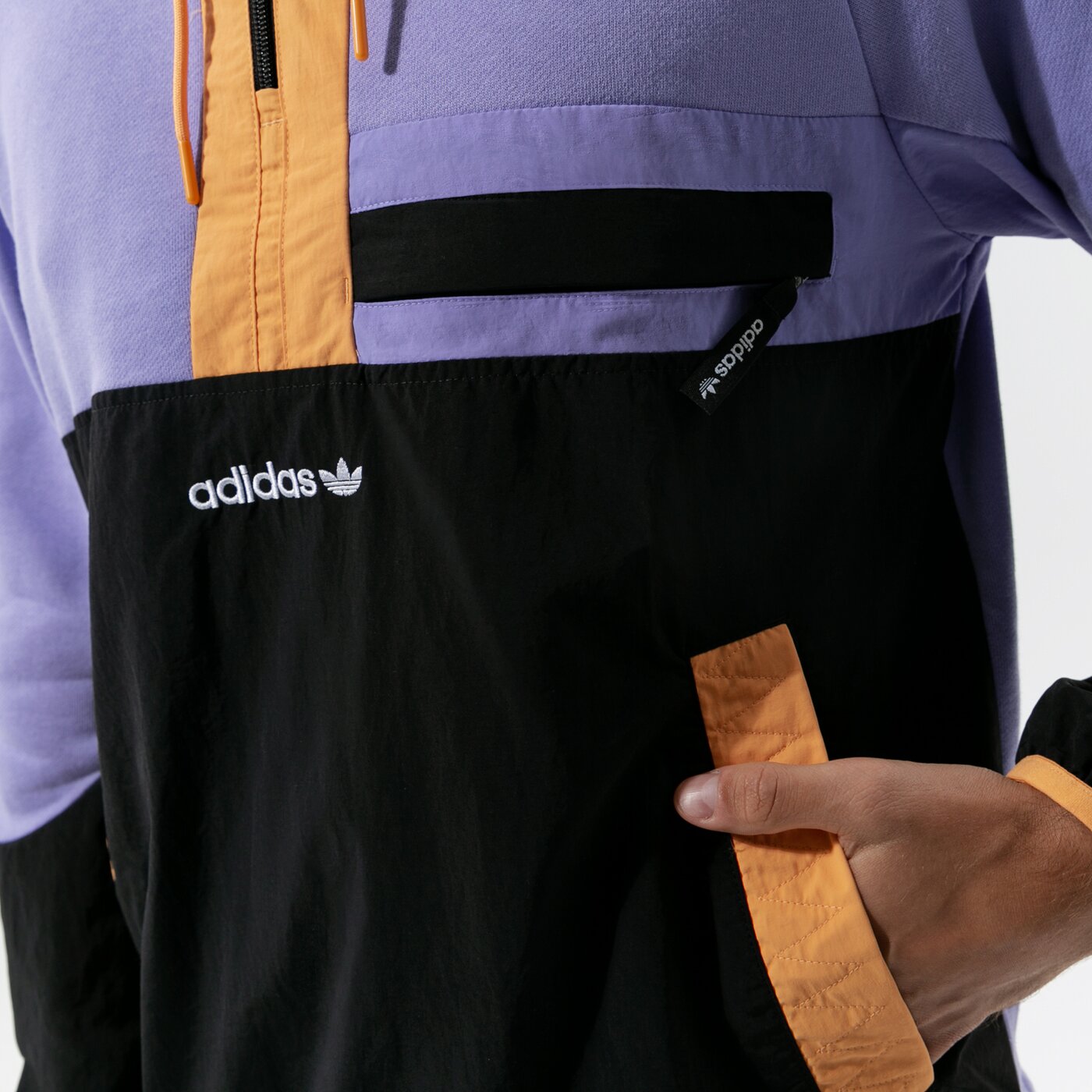 Мъжки суичър ADIDAS СУИТЧЪР С КАЧУЛКА ADV CLR BLK HZ gn2366 цвят виолетов