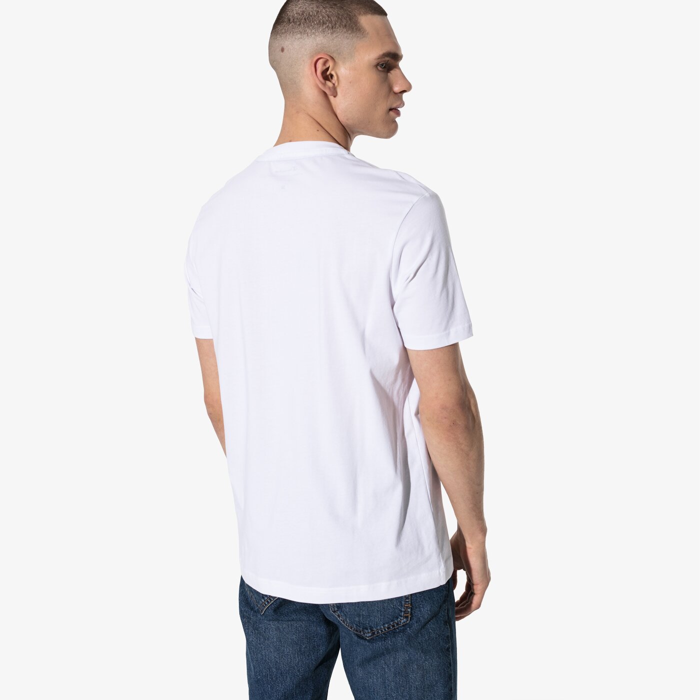 Мъжка тениска CHAMPION ТЕНИСКА SS BIG LOGO ТЕНИСКА chz191186-006 цвят бял