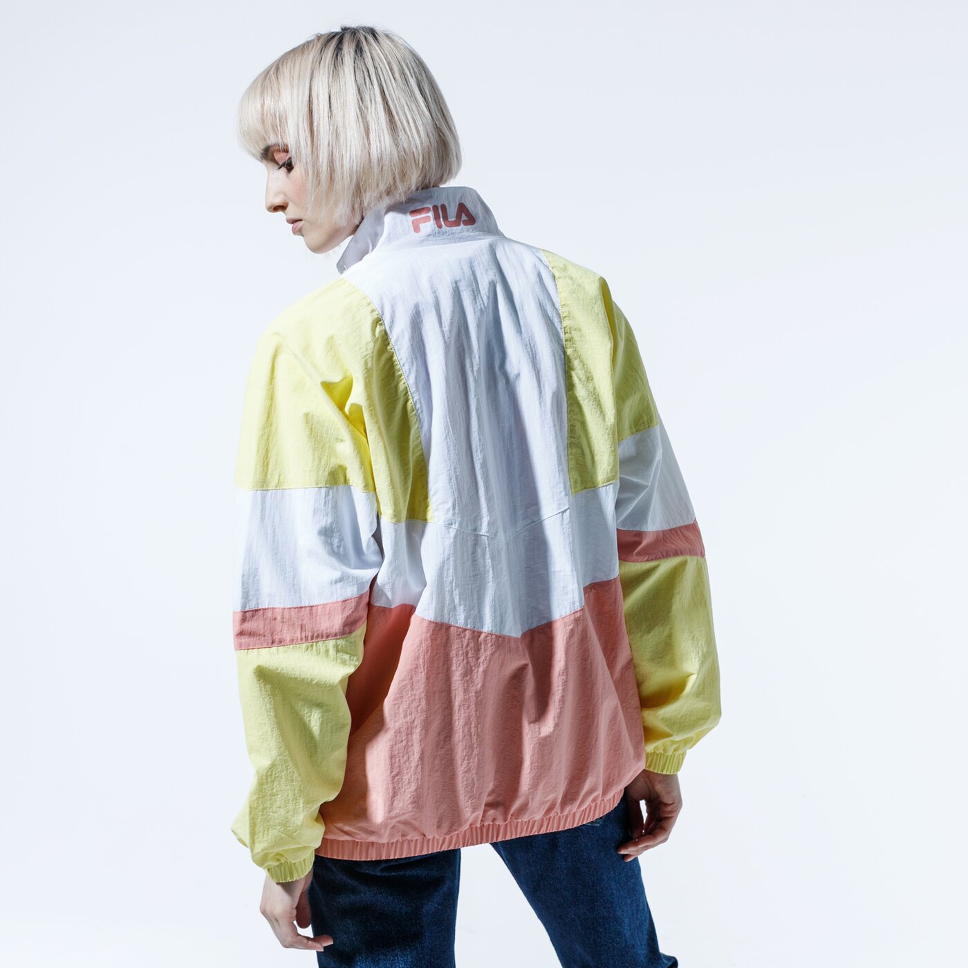 Дамско преходно яке FILA ЯКЕ BAKA WOVEN TRACK JACKET 687494a467 цвят жълт