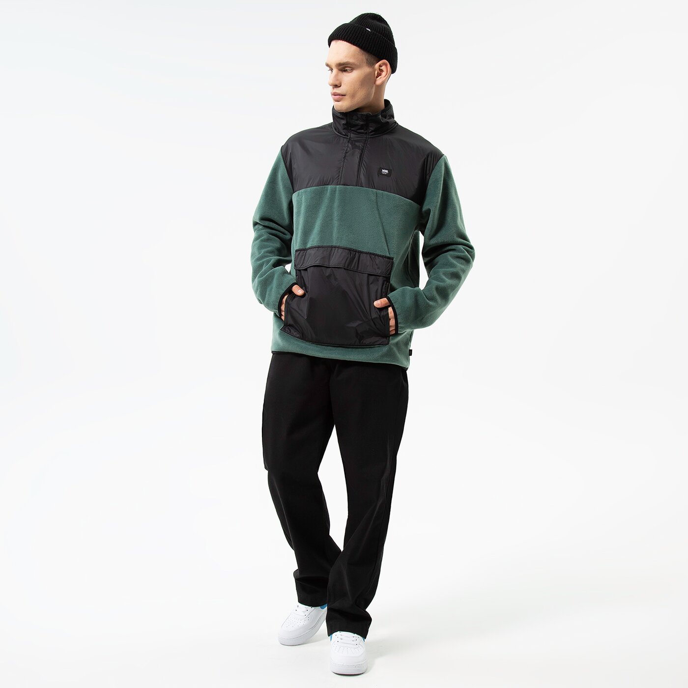 Мъжки суичър VANS СУИТЧЪР MAMMOTH PO DUCK vn0a7s86q7m1 цвят зелен